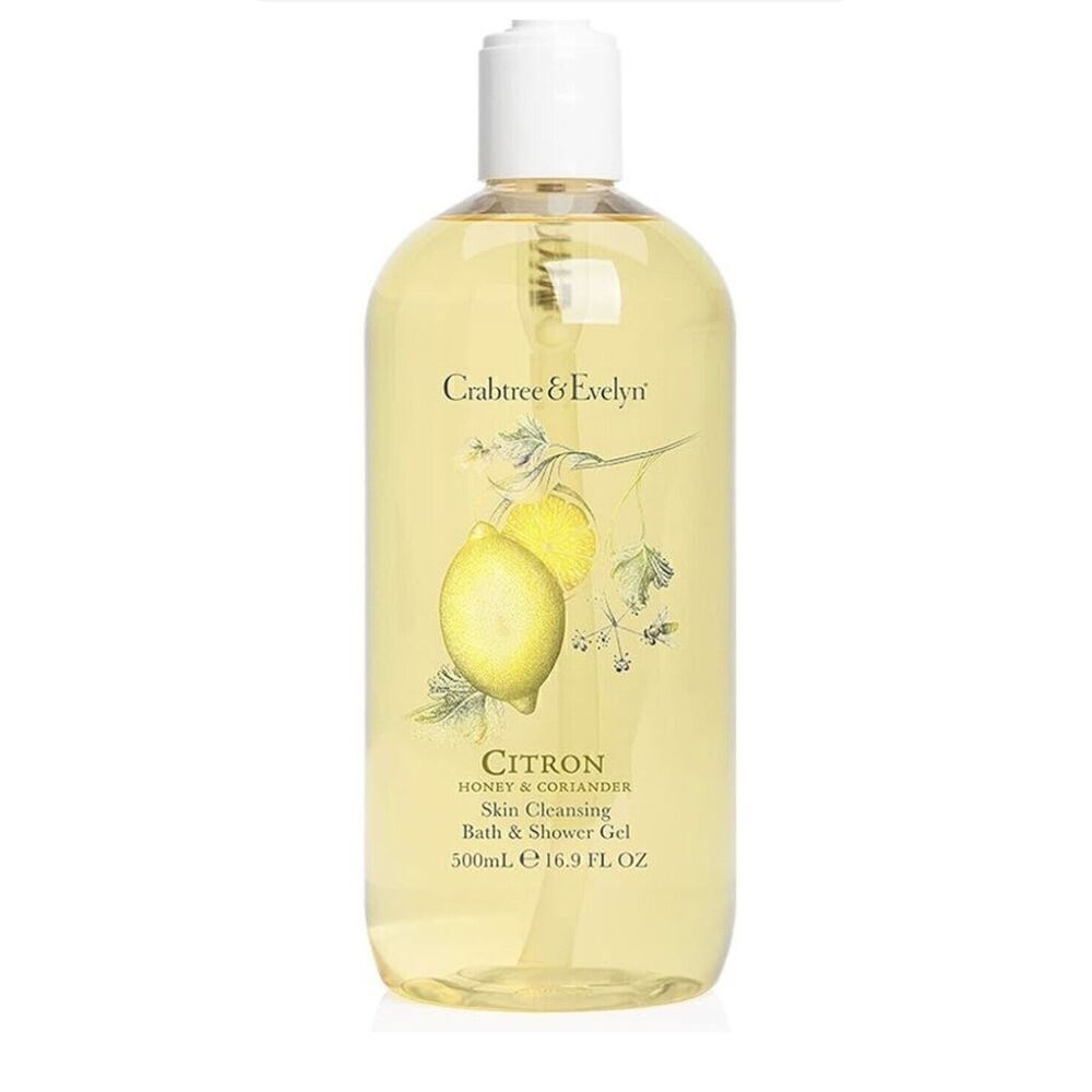 Crabtree & Evelyn CITRON HONEY CORIANDER‎ Bath & Shower Gel Body Wash 16 oz New
